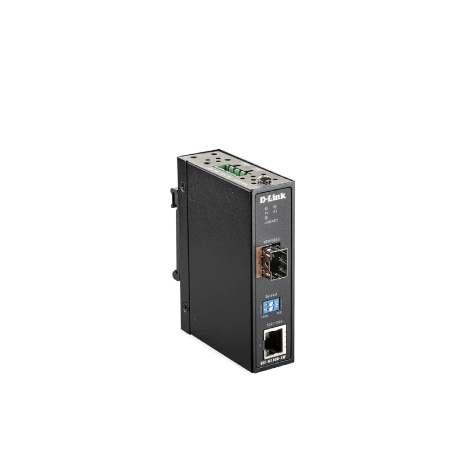 Industrial 10/100/1000Base-T to SFP Media Converter