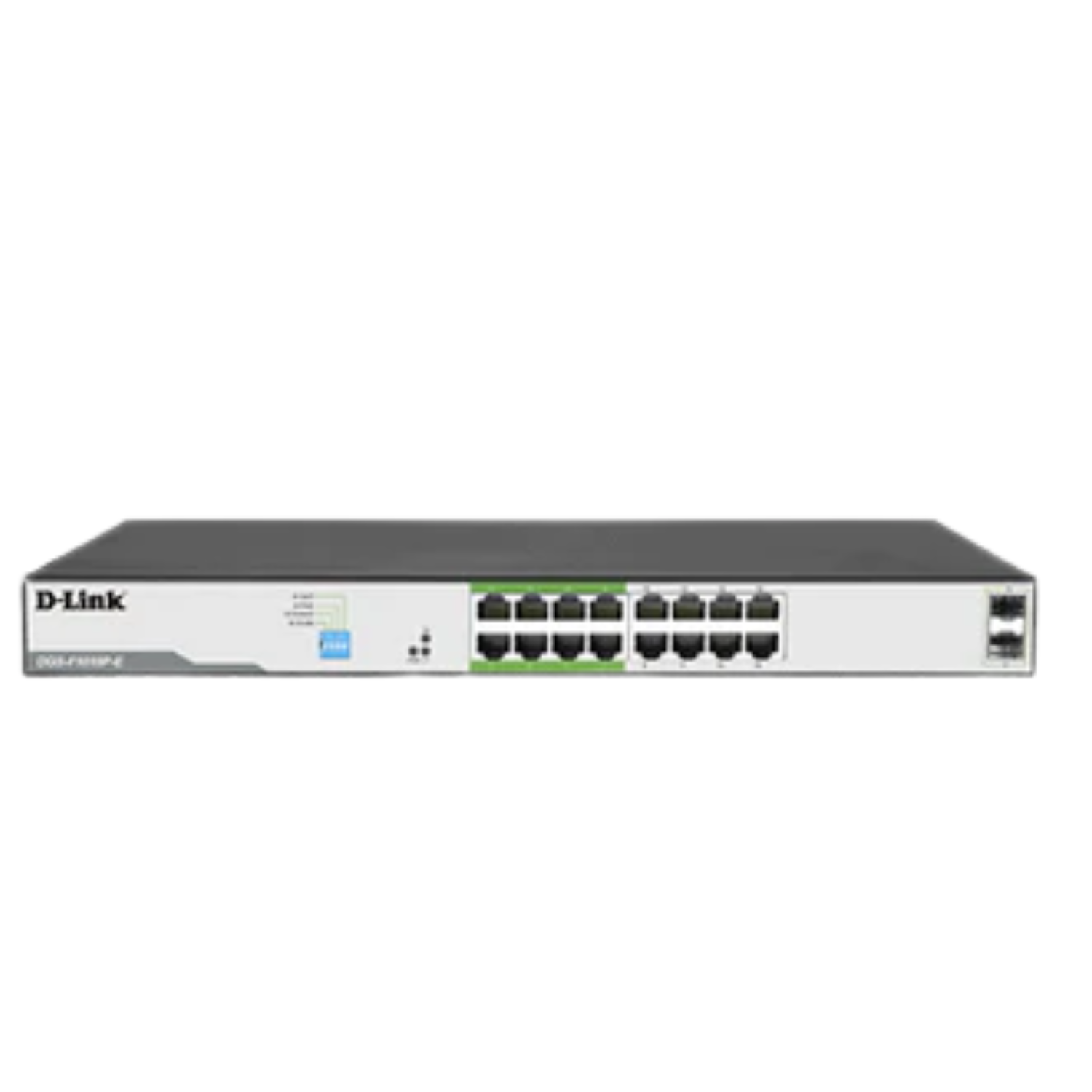 250M 18-Port Unmanaged Gigabit Switch with 16 PoE Ports (150W) and 2 SFP Uplink Ports