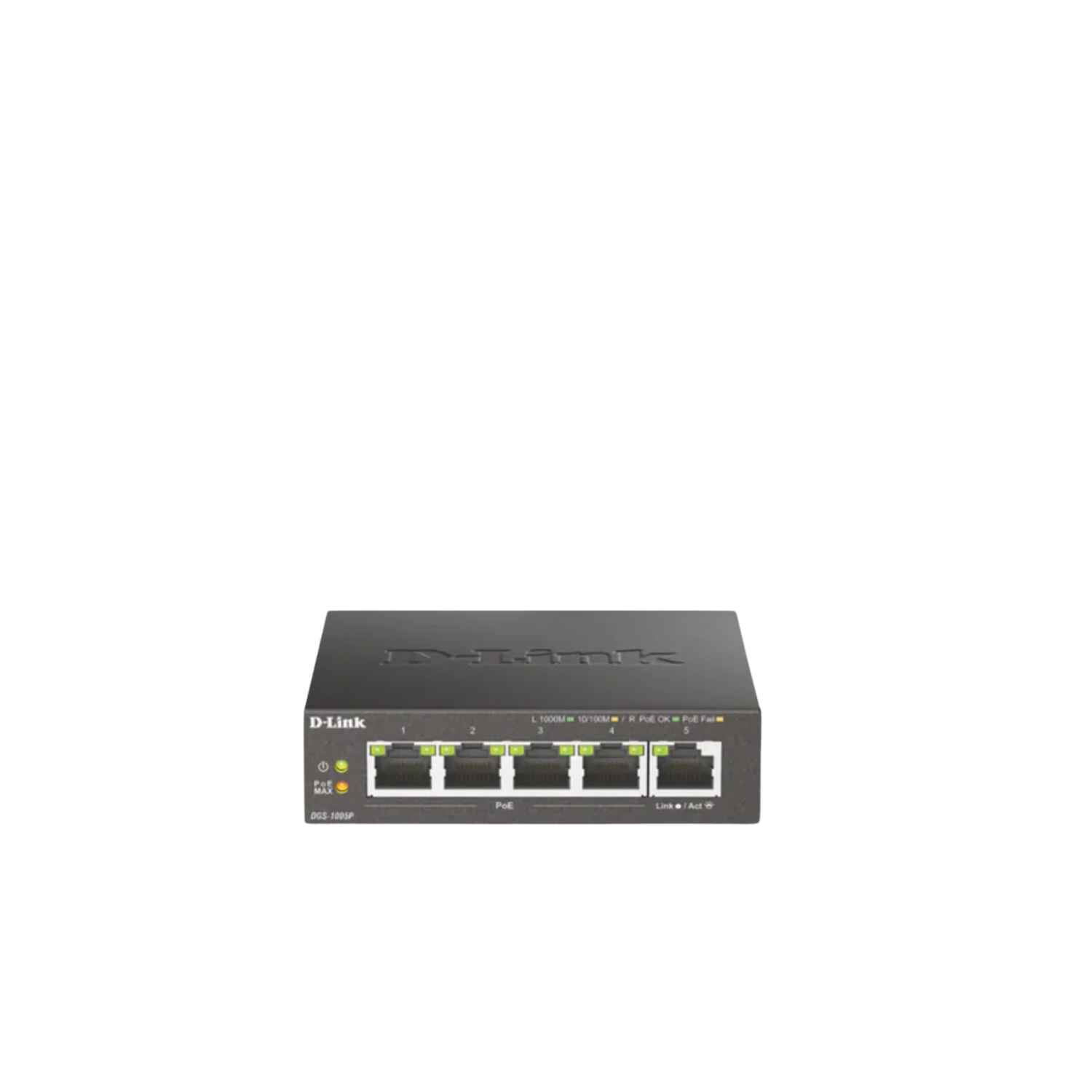 5-Port Gigabit Metal Desktop Switch with 4 PoE Ports