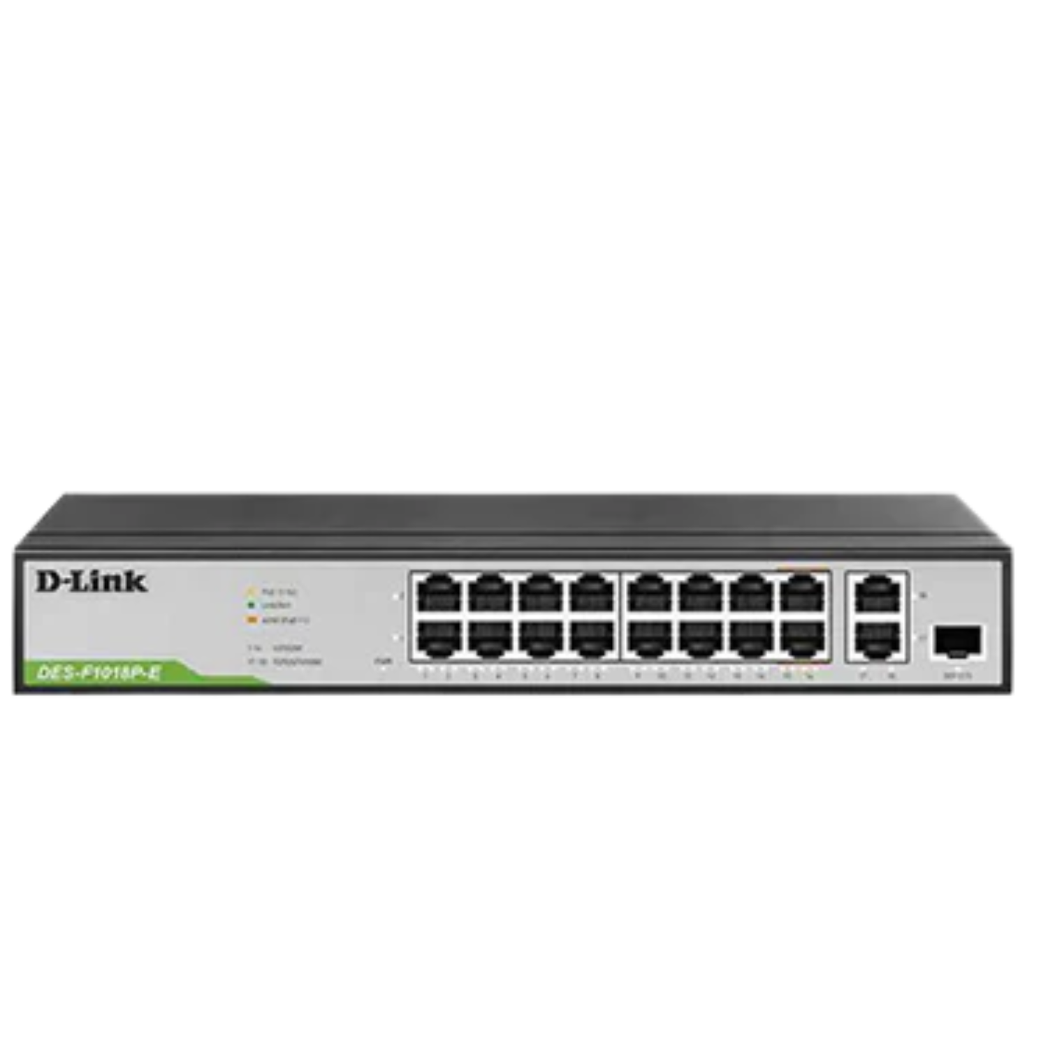ルーク D-Link DES-F1018P-E | 16-Port Fast Ethernet PoE Switch with 1