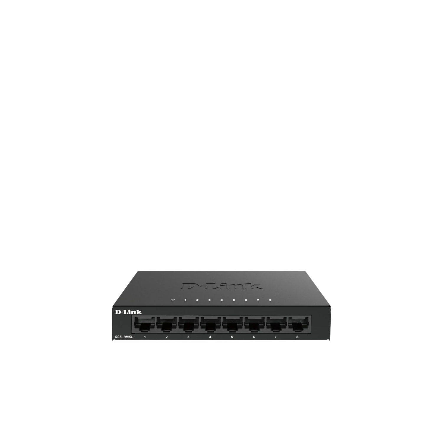 8-Port Gigabit Unmanaged Desktop Switch in metal casing