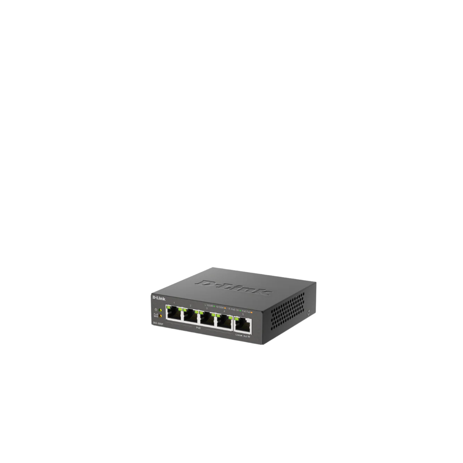 5-Port Gigabit Metal Desktop Switch with 4 PoE Ports