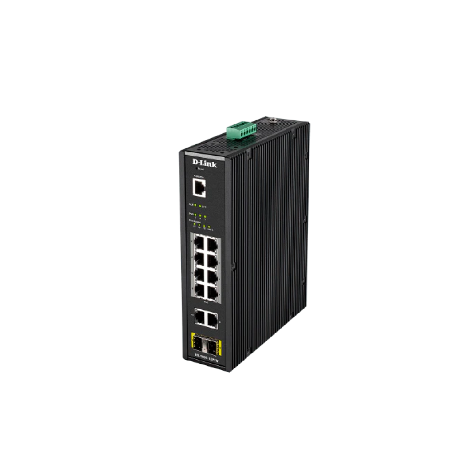 12-Port Gigabit Smart Managed Industrial PoE Switch-Wide Temp-240W PoE Budget