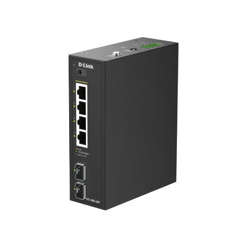 Industrial 4-Port 1G PoE+ + 2-Port 1G SFP Unmanaged PoE Switch