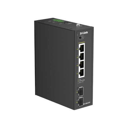 Industrial 4-Port 1G PoE+ + 2-Port 1G SFP Unmanaged PoE Switch