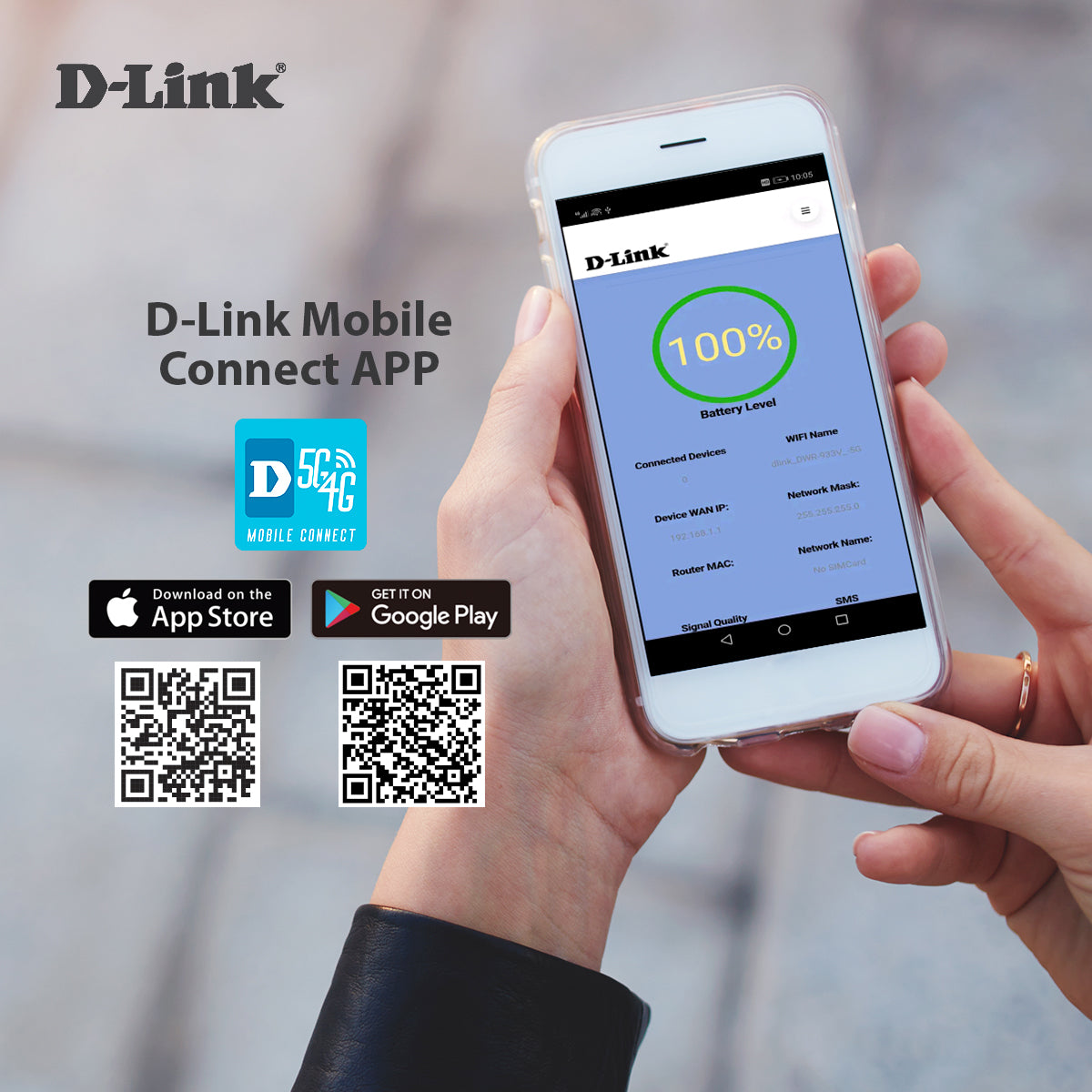 4G+LTE Cat7 AC1200 Router with Dual Power Mode, Telephony