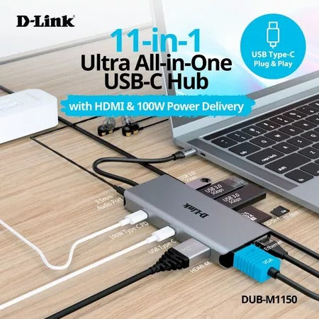 11-in-1 USB-C Hub with 100W Power Delivery