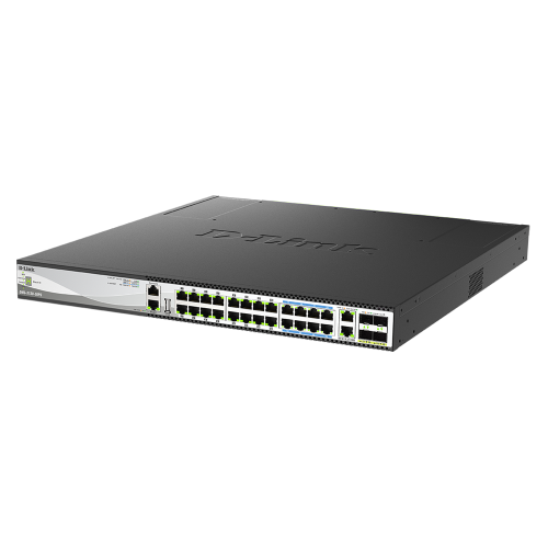 30-Port Layer 3 Stackable Multi-Gigabit Managed PoE Switch