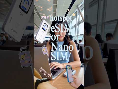 Load video: 5G Wi-Fi 6 AX900 Mobile Wi-Fi Hotspot eSIM/Nano SIM