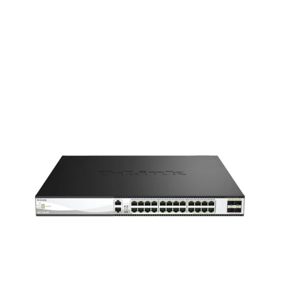 24-Port 10G Layer 3 Stackable Aggregation Managed PoE Switch