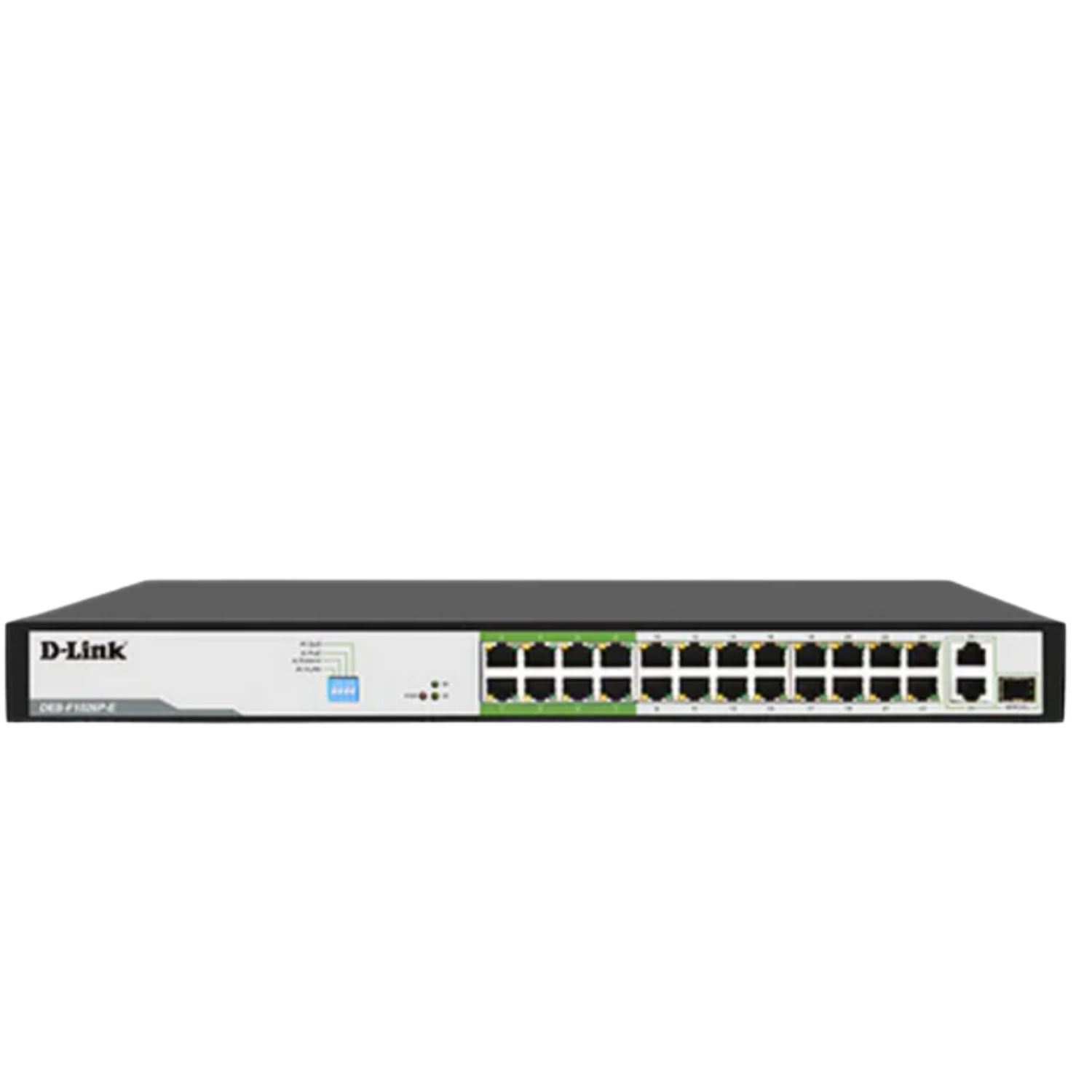 250M 24-Port Fast Ethernet PoE Switch with 24-port POE+ (250W) with 2 x Gigabit Uplink Ports with 1 Combo SFP