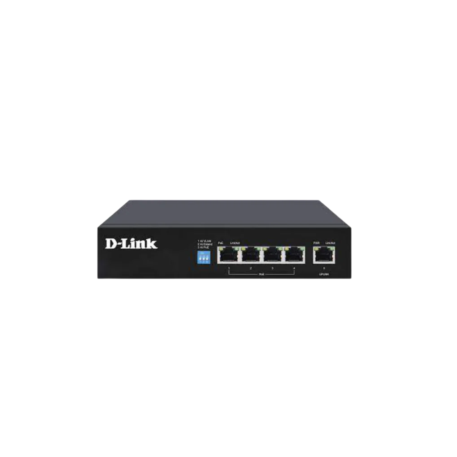 250M 5-Port 1000Mbps Switch with 4 PoE Ports and 1 Uplink Port