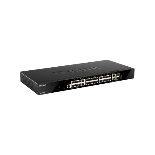 28-port Gigabit Layer 3 Stackable Smart Managed Switch with 4-port 10G Uplinks