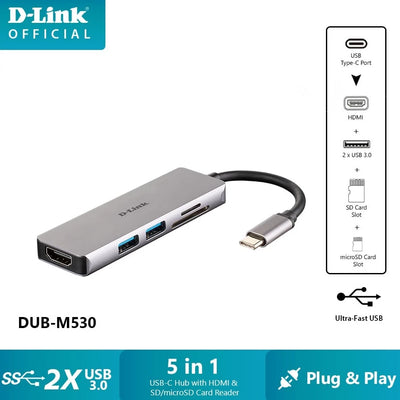 5-in-1 USB C Hub