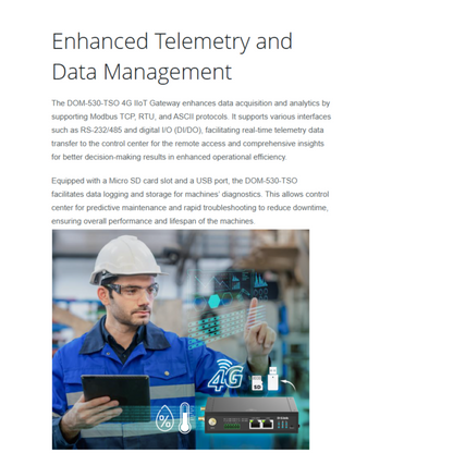 4G IIoT Gateway | DOM-530-TSO