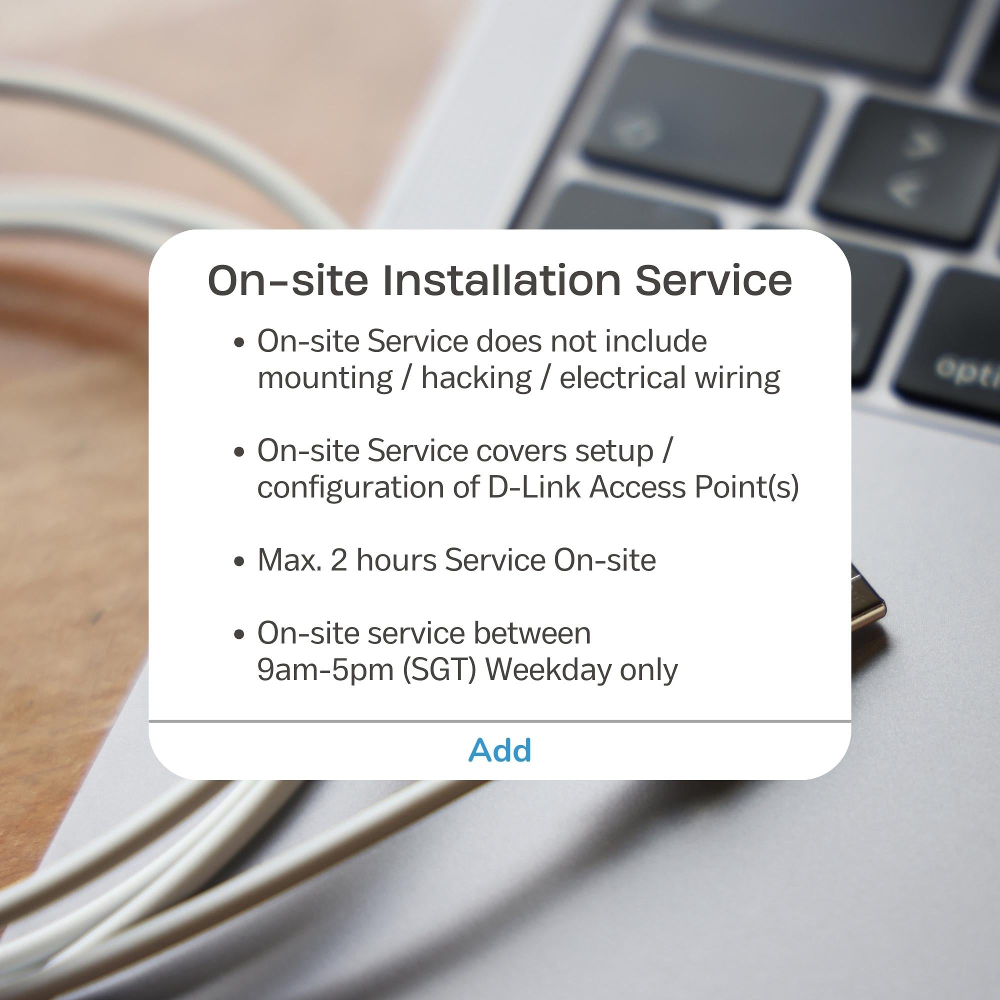 D-Link ExpertCare Access Point Installation On-Site Service