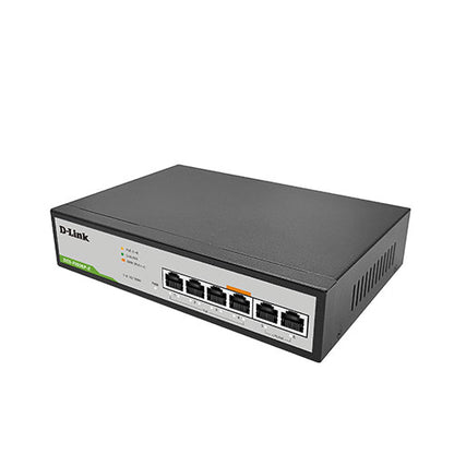 250M 6-port 10/100 switch with 4 PoE Ports and 2 Uplink Ports