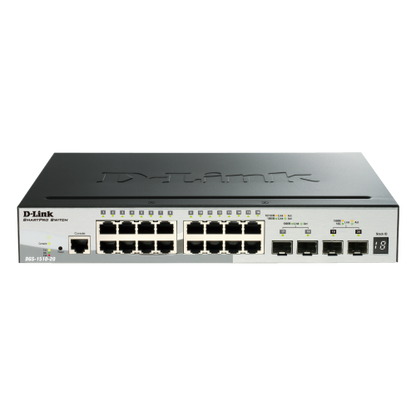 20-port Gigabit Layer 3 Lite Stackable Smart Managed Switch with 2-port Gigabit & 2-port 10G Uplinks