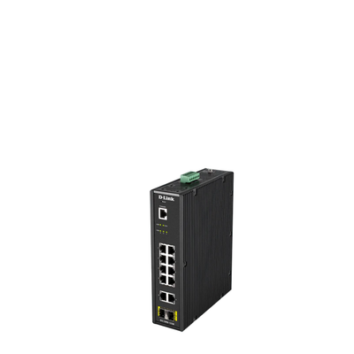 12-Port Gigabit Smart Managed Industrial Switch-Wide Temp