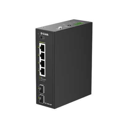 Industrial 4-Port 1G PoE+ + 2-Port 1G SFP Unmanaged PoE Switch