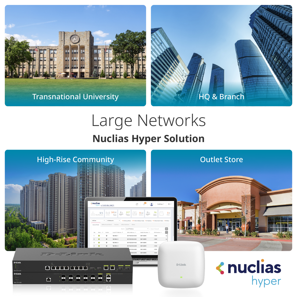 Nuclias Network Controller up to 500 devices