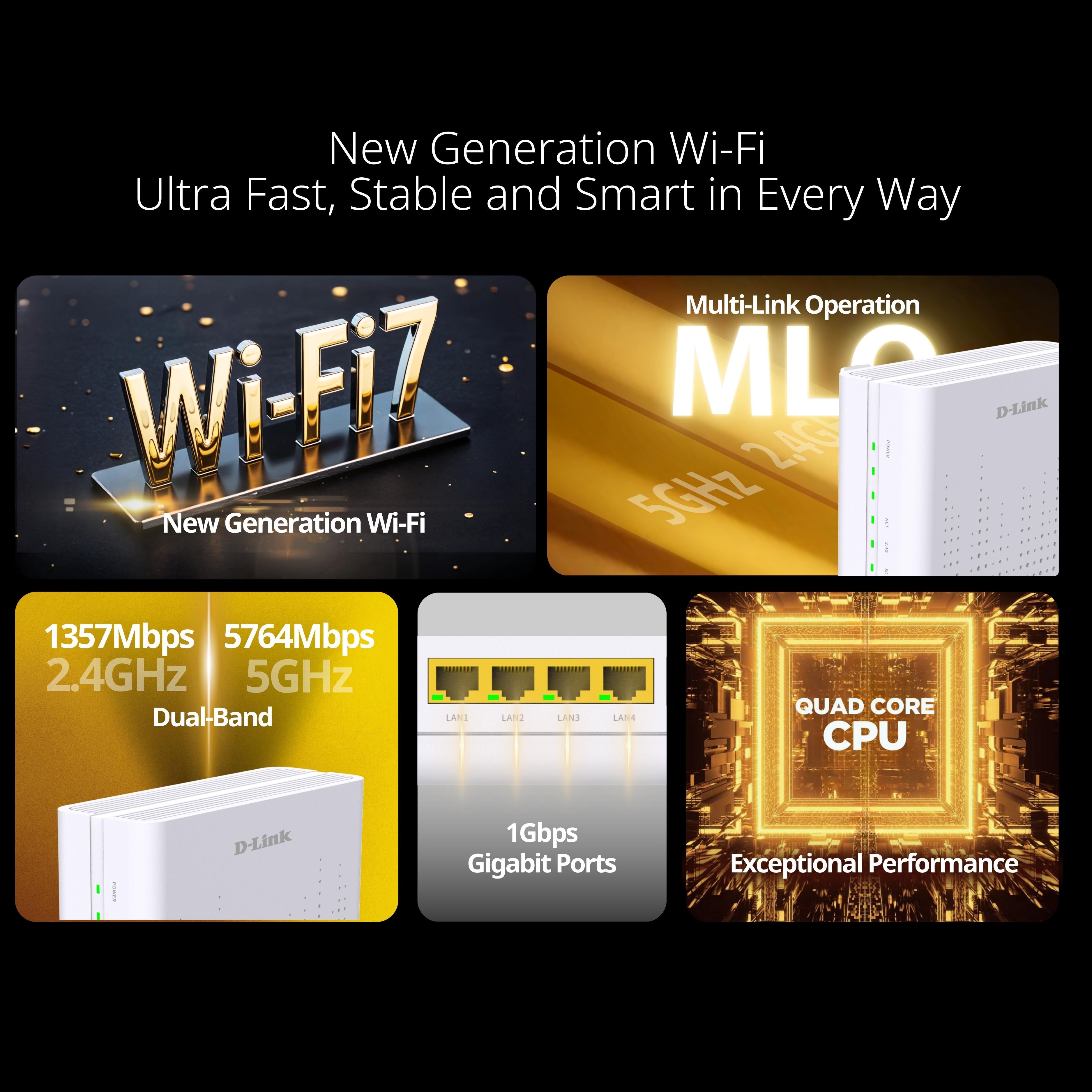 BE7200 Dual Band 10G Wi-Fi 7 EasyMesh Router