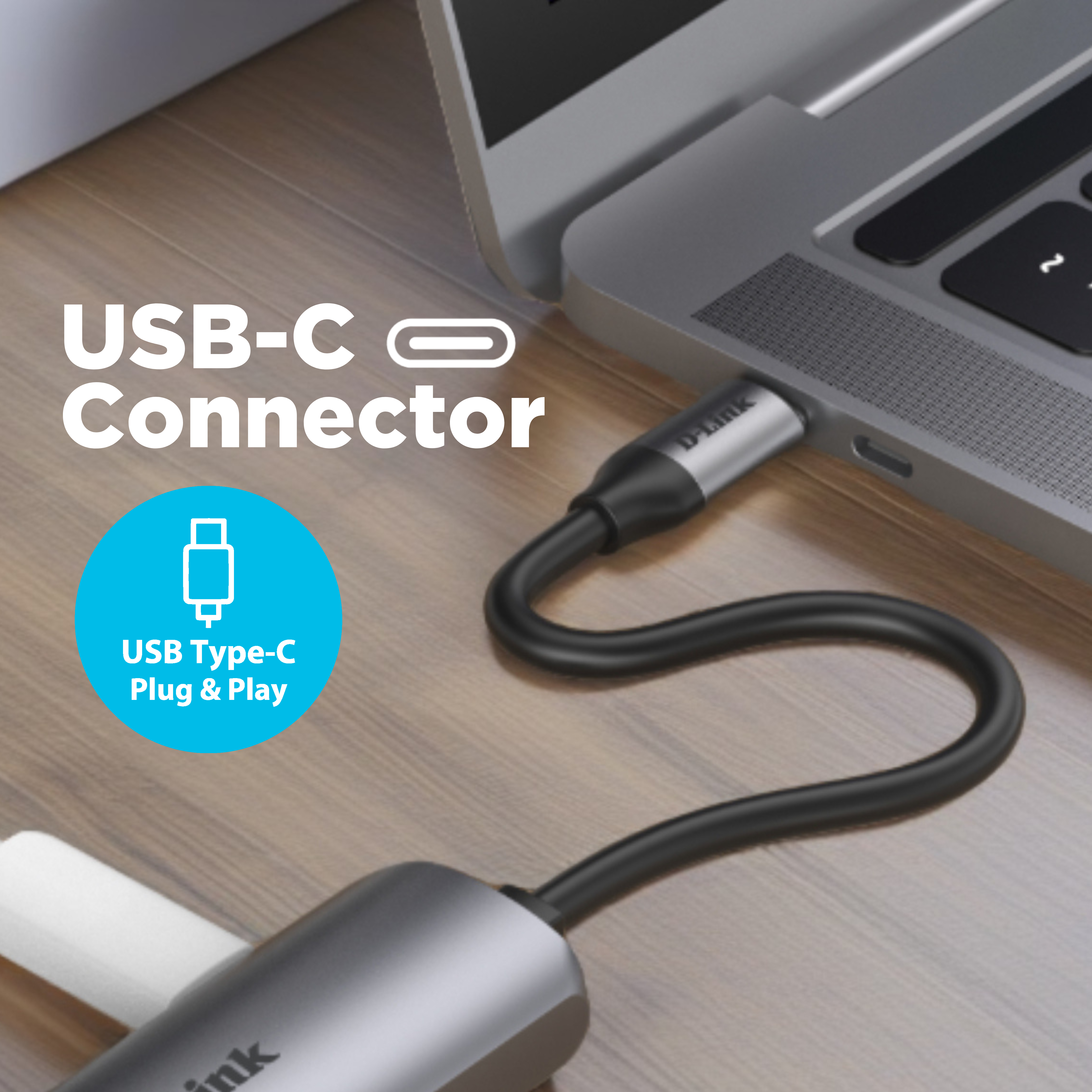 USB-C to Gigabit Ethernet Adapter with 100W Power Delivery