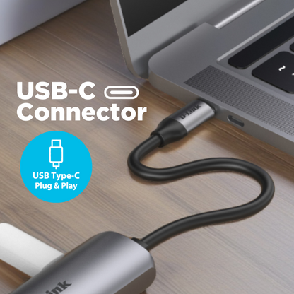 USB-C to 2.5Gbps Ethernet Adapter with 100W Power Delivery