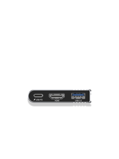3-in-1 USB-C Hub with 100W Power Delivery