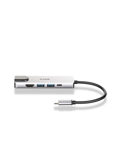 5-in-1 USB Type C Hub with HDMI/Ethernet and Power Delivery | DUB-M520