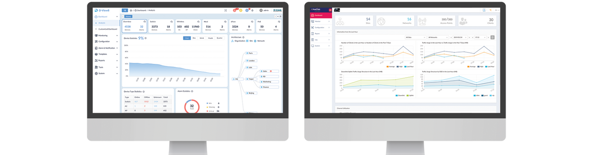 Easy Management by DNC & D-View 8
