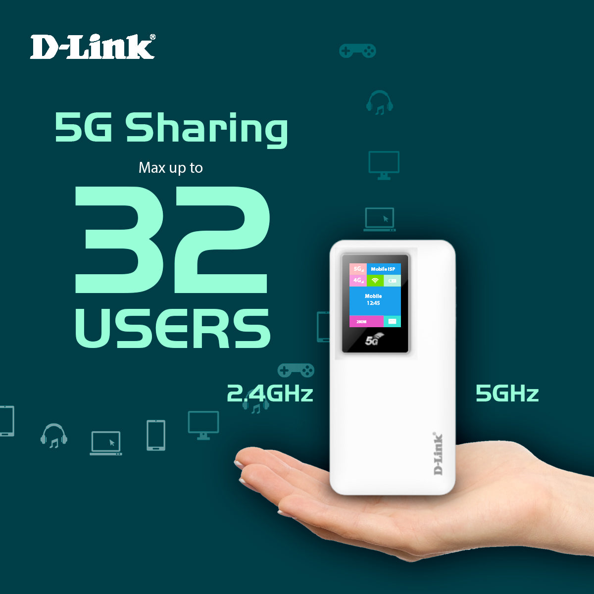5G Wi-Fi 6 AX1800 Mobile Wi-Fi Hotspot