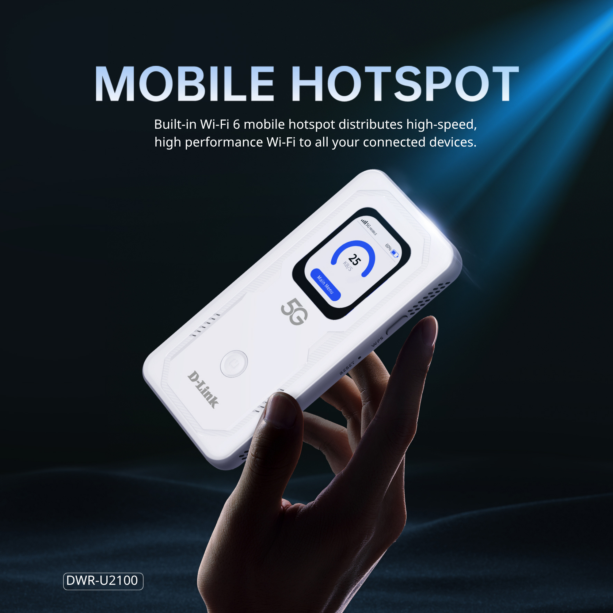 5G Wi-Fi 6 AX900 Mobile Wi-Fi Hotspot