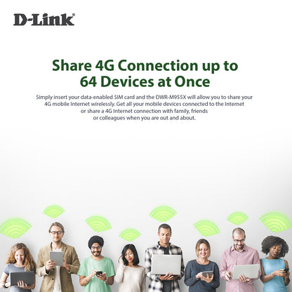 4G LTE AX1500 Gigabit Mobile Router with LAN & WAN