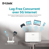 D-Link DWR-X2000 | 5G Wi-Fi 6 AX1800 Gigabit Mobile Router with LAN ...
