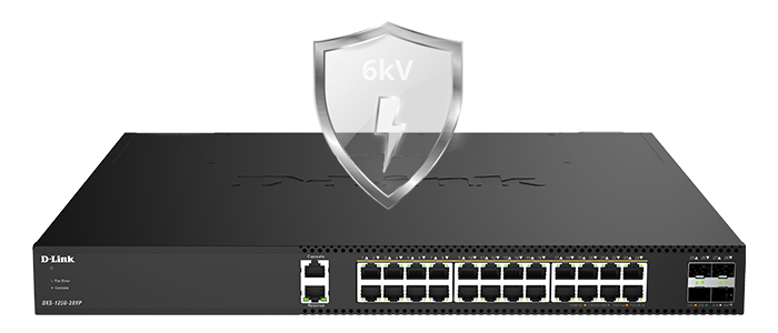 6kV Surge Protection for All Ethernet Ports