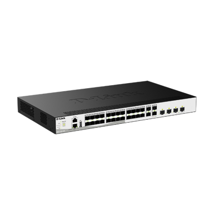 32-Port 10G Layer 3 Stackable Aggregation Managed Fiber Switch