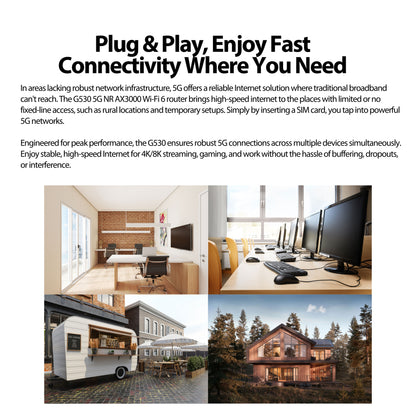 5G NR AX3000 Wi-Fi 6 Router | G530