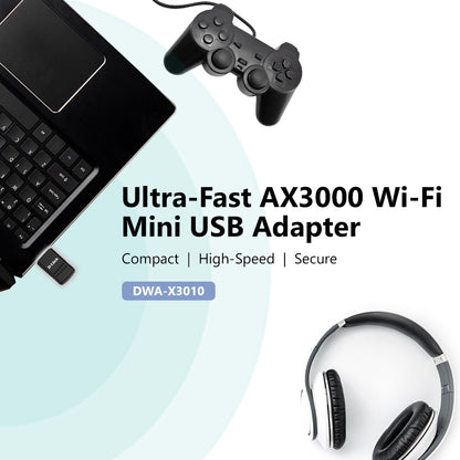 Wireless AX3000 Wi-Fi 6 MINI USB 3.0 Adapter