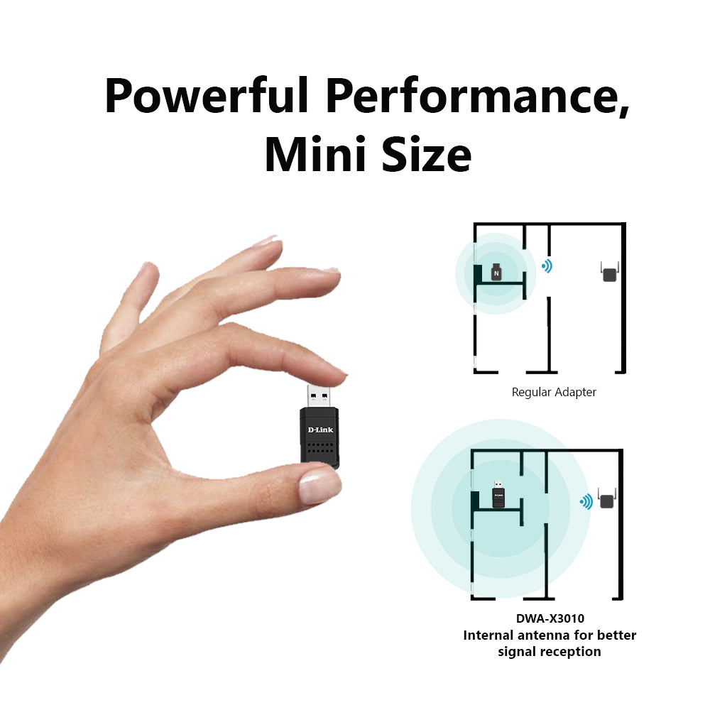 Wireless AX3000 Wi-Fi 6 MINI USB 3.0 Adapter