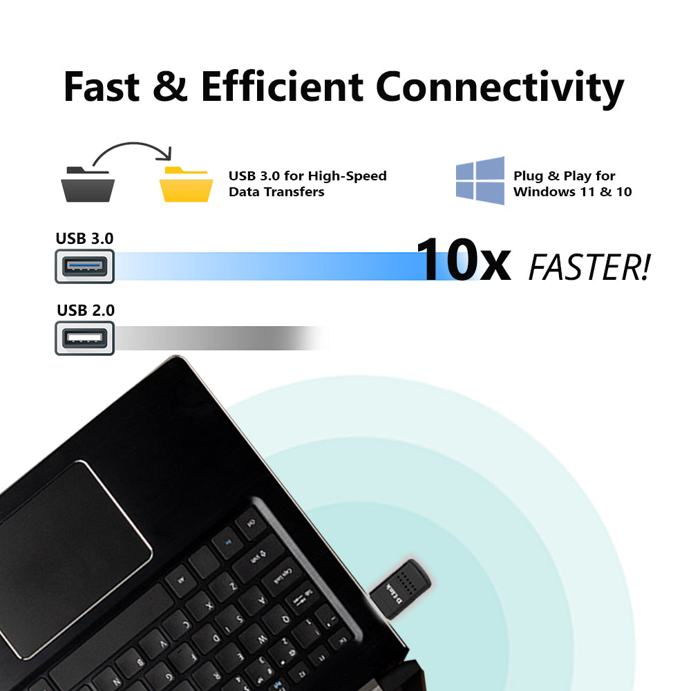 Wireless AX3000 Wi-Fi 6 MINI USB 3.0 Adapter