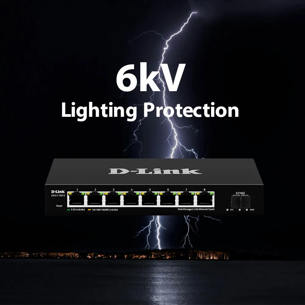 8-port 2.5G with 1-Port SFP+ Web Management Desktop Switch