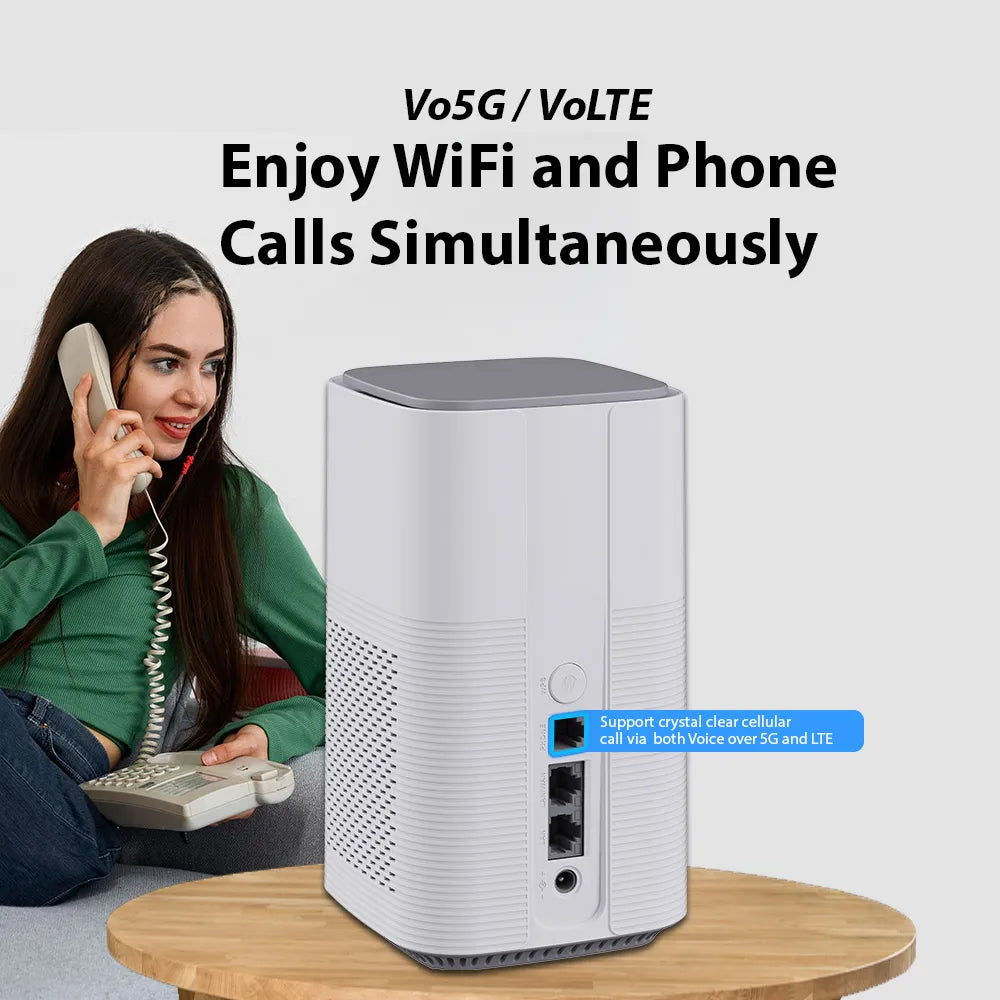 5G Wi-Fi 7 BE7200 Multi-Gigabit VoLTE/VoNR/Vo5G Mobile Router