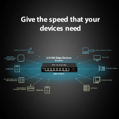 8-port 2.5G with 1-Port SFP+ Web Management Desktop Switch