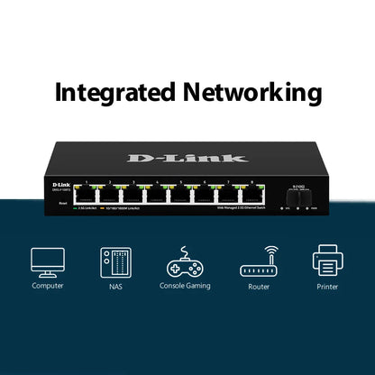 8-port 2.5G with 1-Port SFP+ Web Management Desktop Switch
