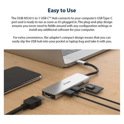 5-in-1 USB C Hub