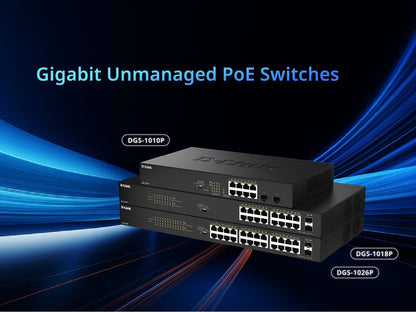 10-Port Gigabit Unmanaged PoE Switch