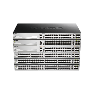 54-port Gigabit Layer 3 Stackable Managed Switch with 6-port 10G Uplinks