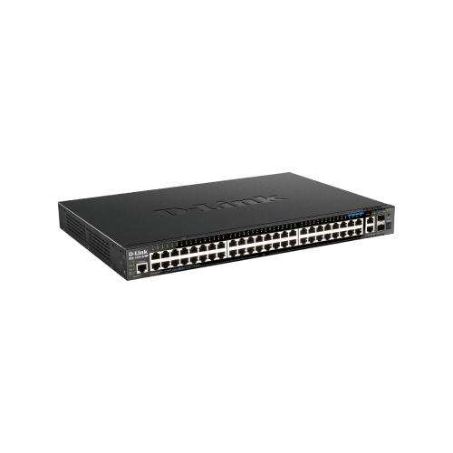 52-port Gigabit Layer 3 Stackable Smart Managed PoE (370W) Swith with 4-port 2.5G & 4-port 10G Uplinks