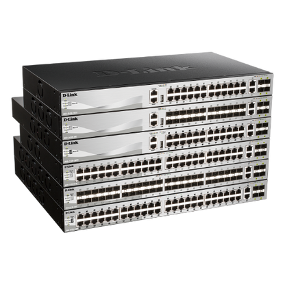 54-port Gigabit Layer 3 Stackable Managed Switch with 6-port 10G Uplinks
